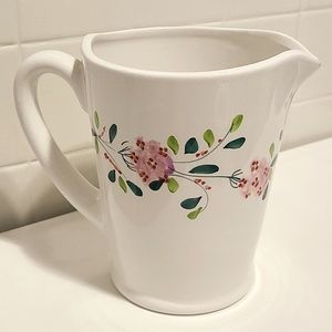 VINTAGE Marshall Fields Floral jar pitcher Made in Italy